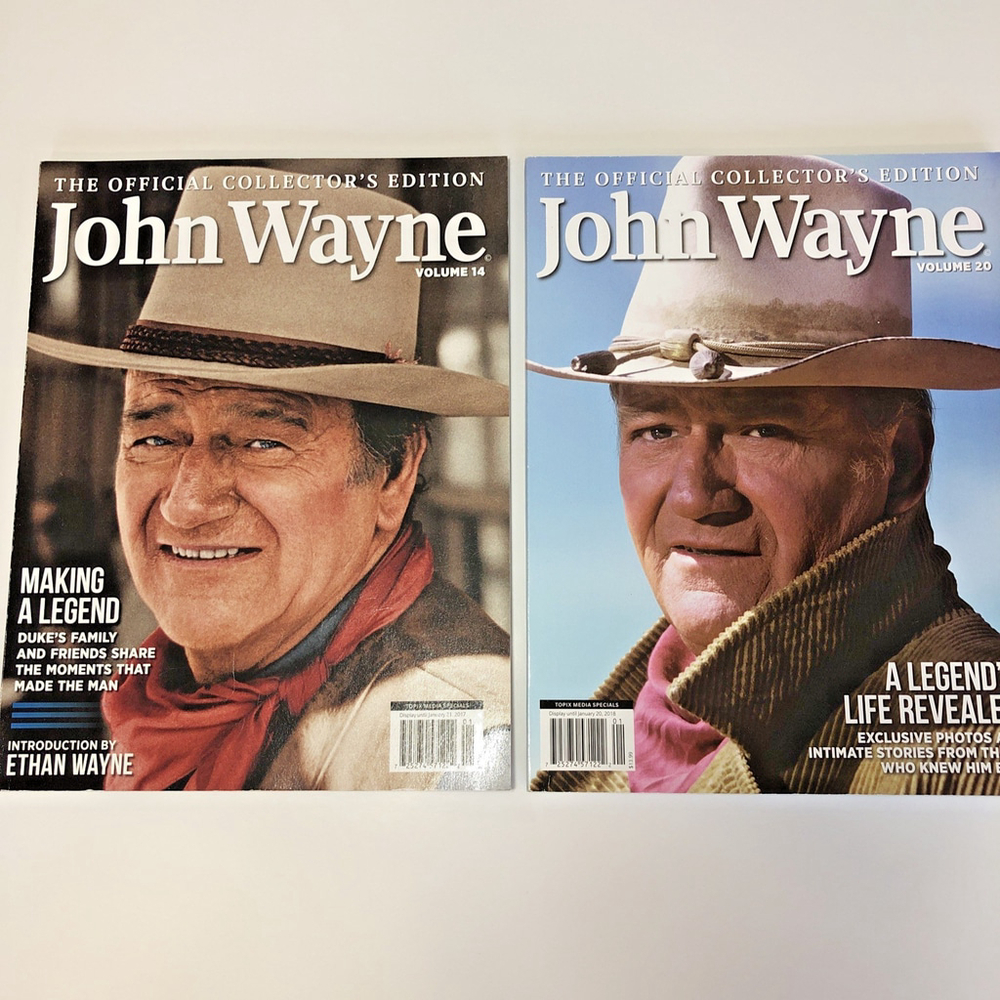 The Official Collectible Edition JOHN WAYNE Magazine Vol. 14 & 20 2017-18 USA